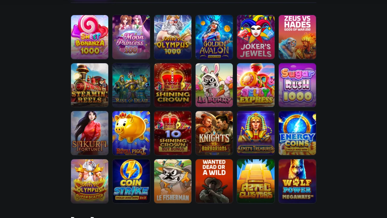 HiSpin game selection