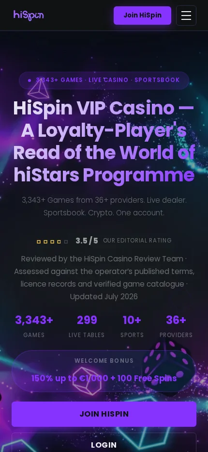HiSpin mobile application